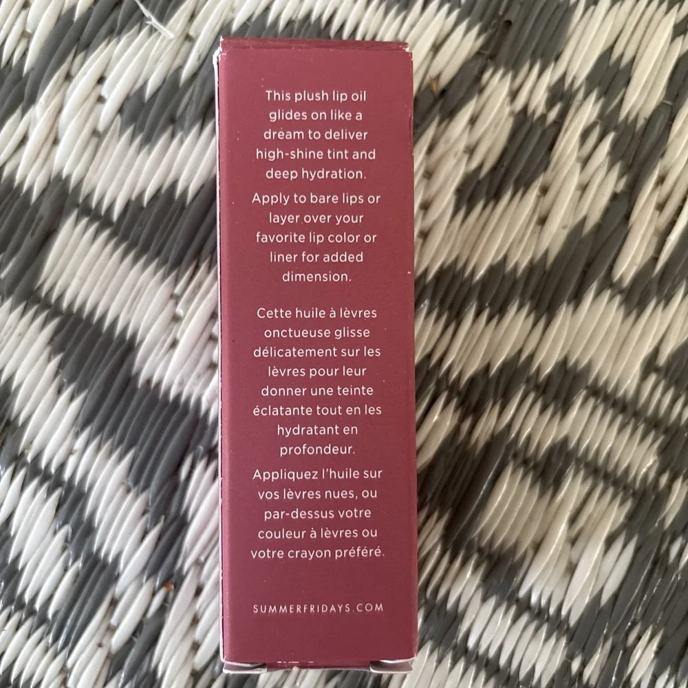 Summer Fridays Dream Lip Oil Soft Mauve NIB 0.15 Fl Oz